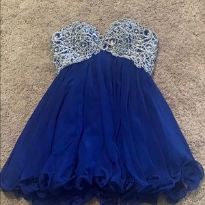 Blue Homecoming Dress